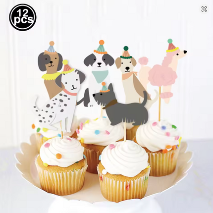 Pet Dog Themed Birthday Party Decorations (6 sets)