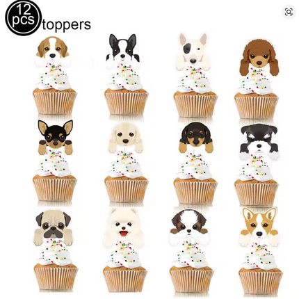 Pet Dog Themed Birthday Party Decorations (6 sets)