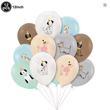 Pet Dog Themed Birthday Party Decorations (6 sets)