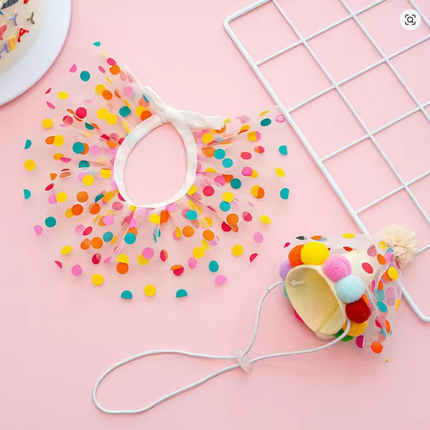 Birthday Scarf Hat Set Party Dress Up Accessories